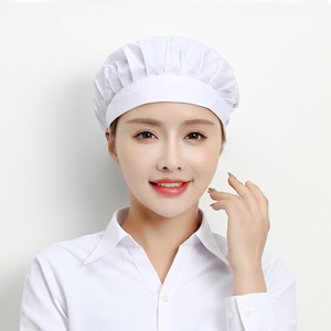 HZM-61016 đầu bếp <span class=keywords><strong>hat</strong></span> Nhà Bếp Nấu Ăn Đầu Bếp Cap có thể điều chỉnh dịch vụ thực phẩm tóc lưới tái sử dụng có thể giặt lưới bouffant Beanie - Product Image 5