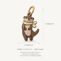 Pendentifs YML & Animaux de Dessin Animé : Ananas, Chat, Loutre, Ange, Grenouille, Pigeon, Renard, Escargot – Breloques DIY pour Colliers et Bracelets