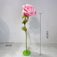 Accessoires de mariage grande fleur géante grande fleur en papier debout fleurs géantes en mousse pour événements décoration de mariage décor à la maison