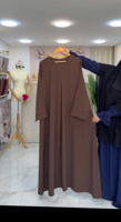 Nouvelle conception, qualité supérieure, abaya élégante et modeste, abaya en polyester de couleur unie, bonnes coutures, robe musulmane pour femmes