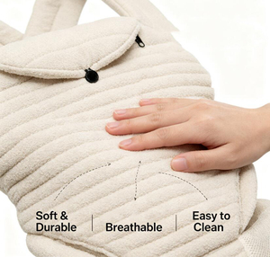Porte-bébé ergonomique pour nouveau-né et enfant en bas âge avec poches et bandoulière rembourrée réglable, pour un portage mains libres et confortable - Product Image 3