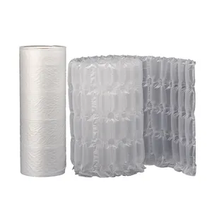 Loose Fill Inflatable Four Row Tube Air Cushion Roll Packing Bubble Packaging Bag Wrap Roll For Void Fill System