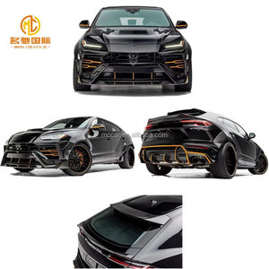 Kit Carrozzeria in Fibra di Carbonio Stile V per <span class=keywords><strong>Lamborghini</strong></span> Urus: Labbro Anteriore, Minigonne Laterali, Diffusore e Spoiler - Product Image 2