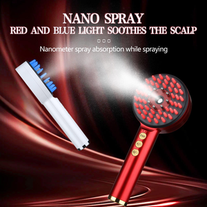 Masseur capillaire EMS pour <span class=keywords><strong>la</strong></span> croissance des cheveux <span class=keywords><strong>avec</strong></span> batterie <span class=keywords><strong>au</strong></span> lithium rechargeable par USB, peigne pulvérisateur en silicone, certifié CE ROHS FCC - Product Image 5