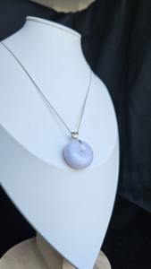 Collar de Jade Genuino de Gran Calidad, Diseño Tradicional de Múltiples Hebras para Uso Diario, Jadeíta Paradise, Chapado en Plata 925 - Product Image 2