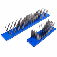 Aiguilles professionnelles en acier inoxydable Hackle pour cheveux crus faisant des outils d'extensions de cheveux de perruque