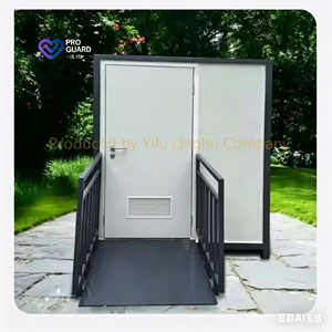 Unité de toilettes en acier personnalisable, accessible aux personnes à mobilité réduite, durable, portable, design européen, facile à déplacer pour la construction - Product Image 1
