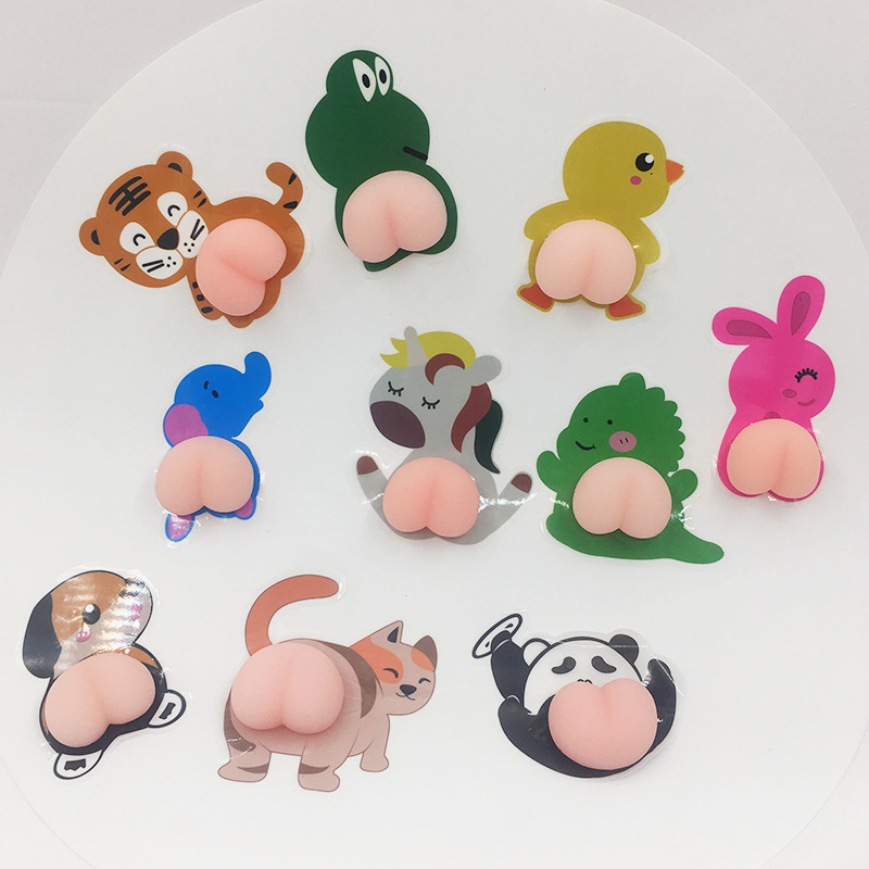 Ass Cute Cartoon Stickers 3D Ass
