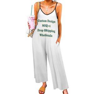 <span class=keywords><strong>Tuta</strong></span> Intera Sexy con Scollo <span class=keywords><strong>a</strong></span> V e Design Halter in Spandex e Poliestere, Personalizzabile su Richiesta, MOQ=1, Abbigliamento Polinesiano alla Moda - Product Image 5