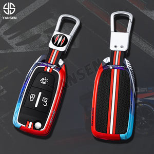 Alliage de zinc + Silicone voiture Flip clé à distance housse coque Fob pour DAF <span class=keywords><strong>106</strong></span> CF Euro 6 2022 <span class=keywords><strong>XG</strong></span> XF camion voiture intérieur accessoires - Product Image 2