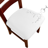 Housse de tabouret carrée en cuir PU imperméable prête à être expédiée, housse de siège de chaise élastique pour salle à manger, cuisine, hôtel, décoration