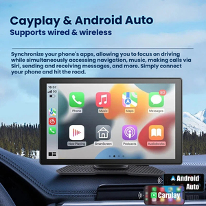 Navegador GPS para Auto Portátil de 9 Pulgadas con Pantalla Táctil, Compatible con CarPlay, Android Auto, Mapas en Línea, Apto para 5.0 - Product Image 2