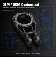 Support de chariot élévateur en fonte ductile sur mesure OEM pour fonderie, usinage CNC, certifié IATF16949, pièce de rechange pour chariot élévateur manuel
