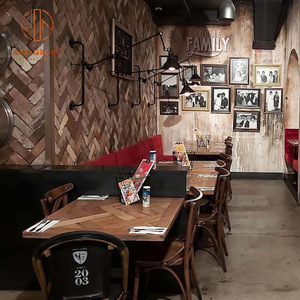 Vente en gros haut <span class=keywords><strong>de</strong></span> gamme <span class=keywords><strong>de</strong></span> bonne qualité moderne et tendance <span class=keywords><strong>Restaurant</strong></span> en bois massif avec peinture à base d'eau Beau dessus <span class=keywords><strong>de</strong></span> table écologique - Product Image 5