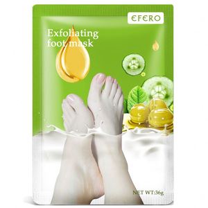 EFERO Chaussettes pour pédicure Masque exfoliant pour les jambes <span class=keywords><strong>Gommage</strong></span> pour les pieds Olives Peeling Peau morte Talons Soin des pieds Bain de pieds - Product Image 6