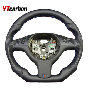 <span class=keywords><strong>Volant</strong></span> en cuir suédé italien personnalisé YTcarbon avec fibre de carbone forgée pour BM-W <span class=keywords><strong>M3</strong></span> M5 <span class=keywords><strong>E46</strong></span> E39 X5 E53 Z3 E36 - Product Image 2