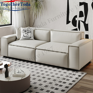 Ensemble de canapé-lit combinable et extensible pour salon et usage commercial, mousse haute densité, tissu blanc, design traditionnel - Product Image 2