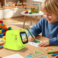 AI Photo Printer Portable Thermal Printer Mini Printer with AI Image Generation Voice Chat and HD Display