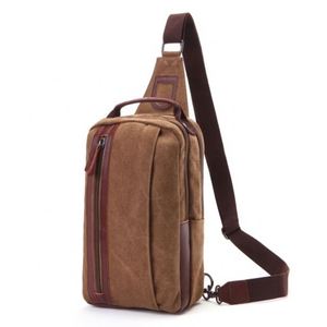 Del progettista Crossbody Borse di Tela Uomini Messenger Bag Pacchetto della Cassa Augur Khaki - Product Image 4