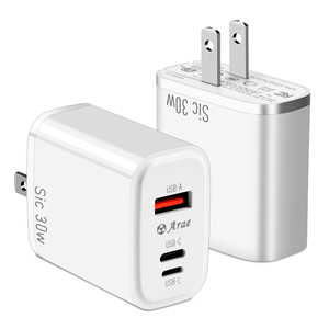 Déstockage, nouveau bloc de charge rapide 30w, chargeur 3 ports pliable, chargeur rapide pour téléphone, tablette, ordinateur <span class=keywords><strong>portable</strong></span> - Product Image 1