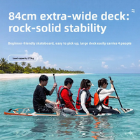 Planche de SUP gonflable Yundong H-454 avec propulseur électrique, en PVC, pour adultes, stable, pour la navigation, la pêche, le camping, débutants et avancés, avec pompe
