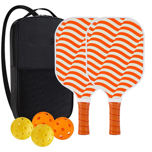 Raquettes de pickleball en fibre de verre 13,4 mm antidérapantes pour l'entraînement avec sac de transport et balles - Product Image 4