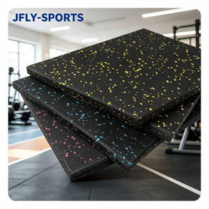 Slip <b>Proof</b> Rubber Gym Floor Tiles Work Well Even When Floor Surface Gets Wet Due To Sweat Or <b>Water</b> Splashes At Fitness Space - Product Image 1