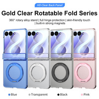 Étui de téléphone pliable magnétique de luxe 360 °   Support rotatif avec protection intégrale de l'écran pour Samsung Galaxy Z Flip 8