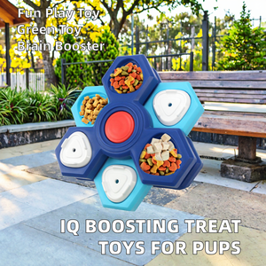Cuencos dispensadores de plástico respetuosos con el medio ambiente, juguetes interactivos de entrenamiento <span class=keywords><strong>IQ</strong></span> para cachorros, estimulación mental, mejora cerebral - Product Image 3