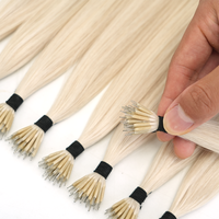 Extensiones de Cabello Humano con Anillos Nano, Extensiones de Cabello Humano con Anillo Doble, Extensiones de Cabello Virgen al por Mayor