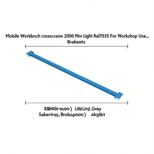 Fami Mobile <b>Workbench</b> Crossbeam 2000 Mm Light Grey Ral7035 For Workshop Use - Product Image 3