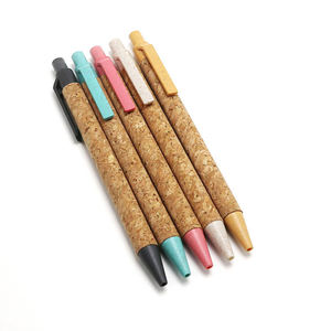 Boîte en papier personnalisée avec logo, tube en papier pour stylo, stylo biodégradable et recyclable en paille de blé, écologique - Product Image 2