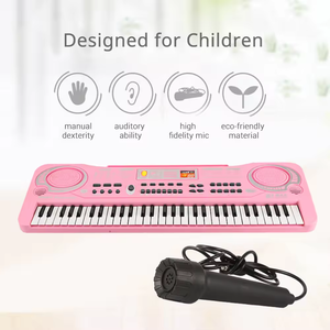 2025 vente chaude 61 touches <span class=keywords><strong>Piano</strong></span> électrique jouets enfants Instrument de musique avec Microphone et USB ligne de charge clavier jouets pour enfant - Product Image 4
