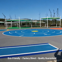 Surface d'athlétisme hybride en polyuréthane pour terrain d'entraînement, piste tartan de couleur personnalisée approuvée IAAF pour le campus des Philippines