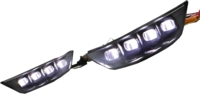Feux de jour à LED avec clignotants pour Ford Mustang 2015-2017, 2 pièces, 12V, jaunes, étanches, en ABS, feux de brouillard décoratifs