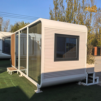 Mini-maison capsule conteneur extensible moderne de Chine, 20 pieds, en panneaux sandwich modulaires en acier, installation rapide pour atelier et centre commercial