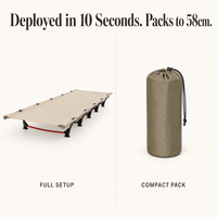 Lit de camping pliable en métal robuste, cadre en métal, tissu Oxford, léger et portable, idéal pour les voyages en plein air