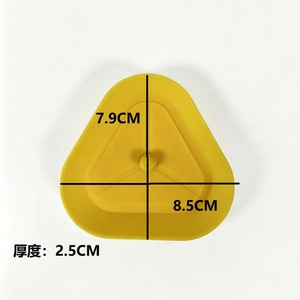 Triangle Card Holder Plastic Poker Game Clamp Yellow One Size For Tabletop Games - Product Image 5