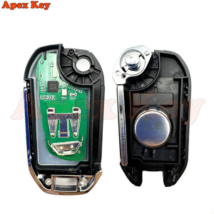 Clé de voiture télécommandée à 3 boutons, 433MHz, puce 4A, pour Citroën Peugeot Dispatch C3 C4 Cactus Berlingo HU83/VA2, lame non coupée - Product Image 5