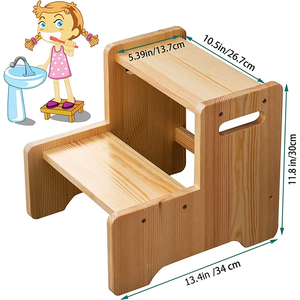 Taburete de cocina multifunción Montessori para niños pequeños, torre de pie de madera, diseño moderno, dormitorio, baño, comedor - Product Image 3