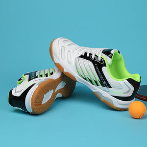 Automne hommes femmes doux respirant confortable Tennis de Table et Badminton chaussures antidérapant en caoutchouc intérieur avec doublure en maille - Product Image 1