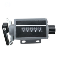 Contador Mecánico LYC180 con Carcasa Metálica, Reiniciable, en Sentido Horario/Antihorario, con Pantalla OLED para Panel Eléctrico