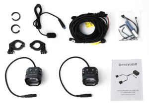 Lumière auxiliaire pour moto à faisceau bas LED réglable 30W IP67 12V-24V en alliage d'aluminium M1S - Product Image 6