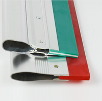 Raclette de sérigraphie à manche en aluminium, barre en aluminium double couche