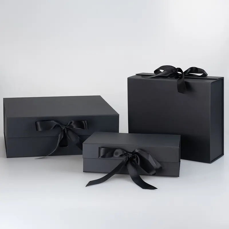 Fabriek Directe Verkoop Lint Type Cosmetica Magnetische Opvouwbare Verpakking Geschenkdoos Kleding Verjaardag Cadeau Doos