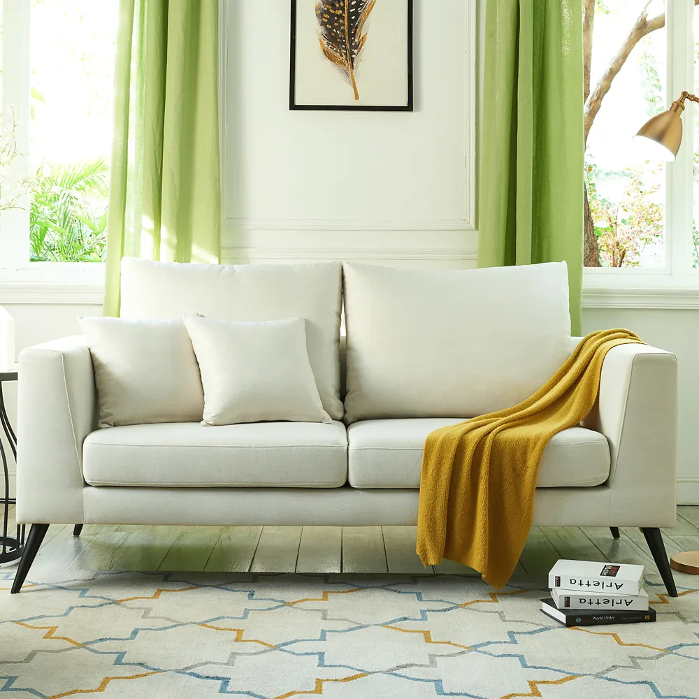 Sfoderabile e lavabile divano mobili per la casa modern living room divano in pelle crema divano in tessuto mobili per la casa