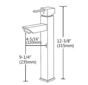 Đương Đại Duy Nhất Xử Lý Cao Tàu Chìm Chrome Phòng Tắm Vòi, Basin Mixer Tap - Product Image 2