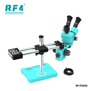 Esencial para Reparación de Teléfonos: <span class=keywords><strong>Microscopio</strong></span> con Zoom RF4 RF-FO33G de 6.5-55X con Soporte de Doble Brazo y Almacenamiento de Tornillos Integrado - Product Image 6