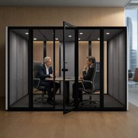 Cabine acoustique modulaire préfabriquée insonorisée et mobile pour conférences, idéale pour hôtels, salons, écoles et bureaux commerciaux