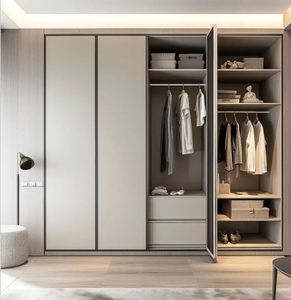 Venta Directa de Fábrica, Armario Empotrado de Madera Moderna de Alta Calidad, Tamaño Personalizado, de Lujo, para Dormitorio, Hotel, Comedor - Product Image 6